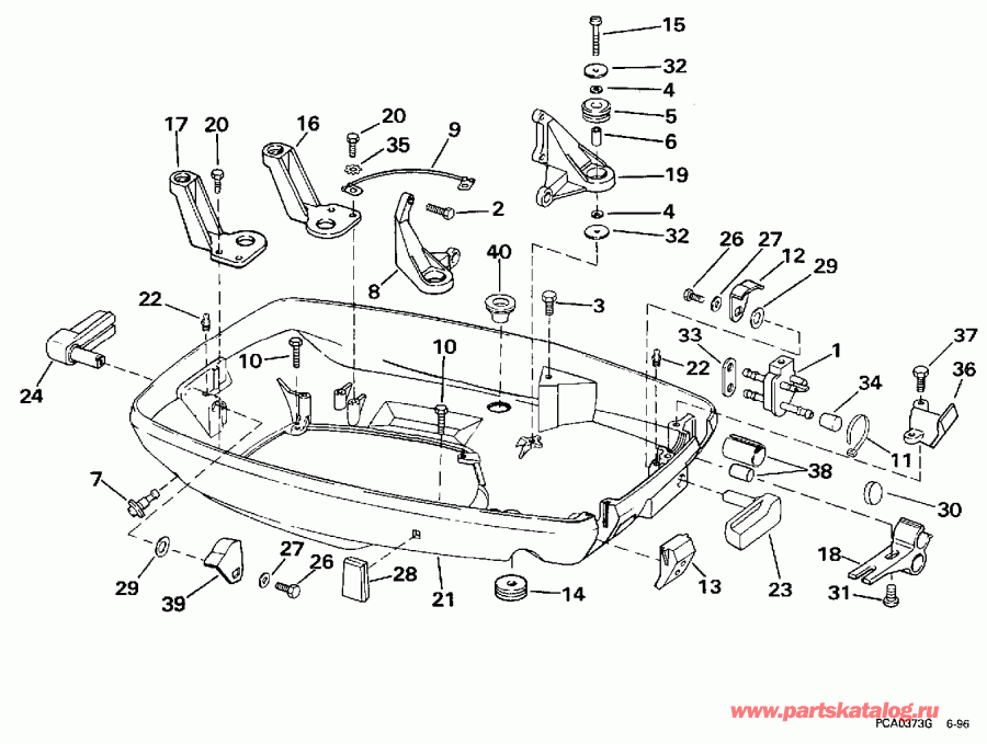 ��������� ����� Evinrude BE70ELEUM 1997  - wer Engine Cover - wer ������ ��������� (�����)