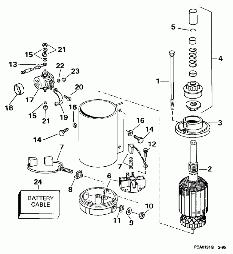  Evinrude BE70TLEUM 1997  - ectric  - ectric Starter