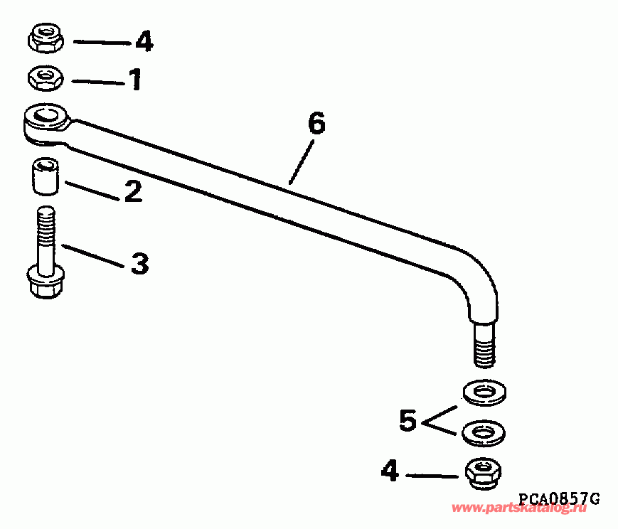 �������� ����� EVINRUDE BE70TLEUM 1997  - ee������ ����������� Kit Without Trim & Tilt - eering Link Kit Without Trim & Tilt