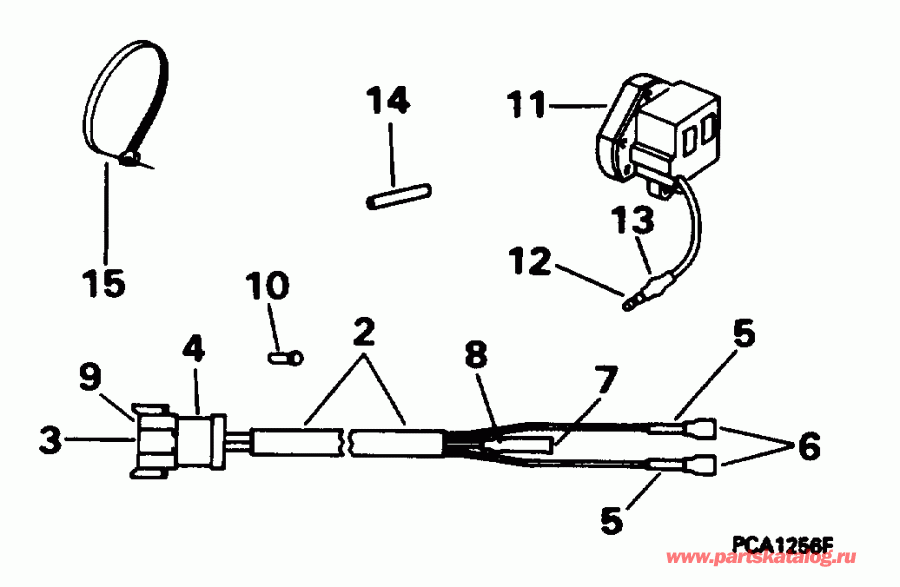 �������� ��������� ����� Evinrude BE8FRBXEUR 1997  - dsection - dsection