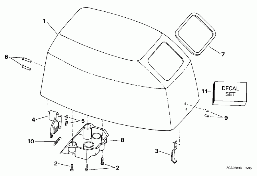   Evinrude BE8RCB 1997  - gine Cover
