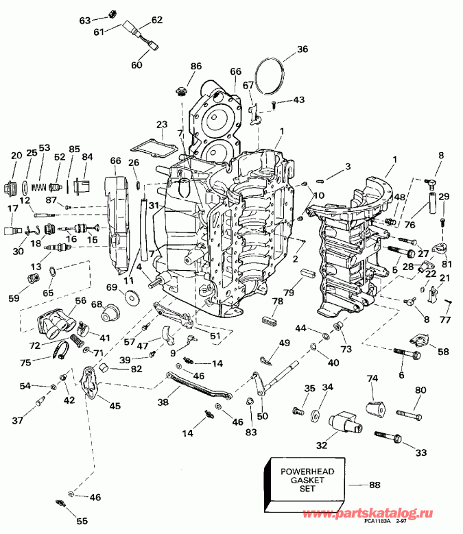 ��������� ������� BE90SLEUA 1997  - linder & ������ ��������� - linder & Crankcase