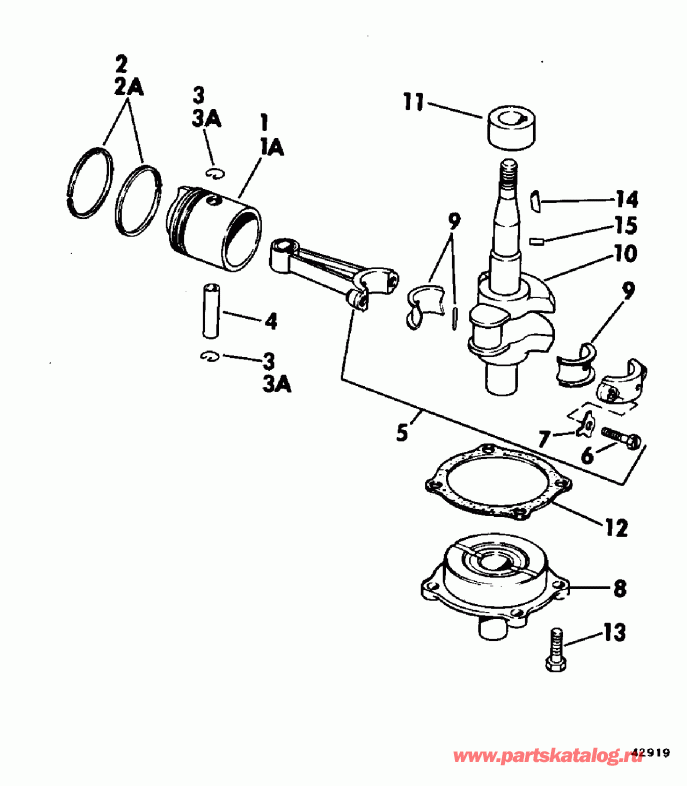 �������� ��������� ����� EVINRUDE BJ40EEUC 1997  - wer ������ ��������� (�����) - wer Engine Cover