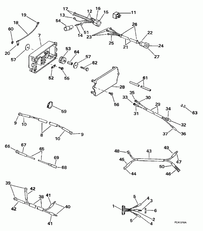 �������� ����� Evinrude E100WTLEUA 1997  - wer Trim/tilt Electrical