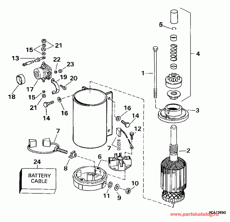  Evinrude E100WTXEUA 1997  - ectric ������� & Solenoid