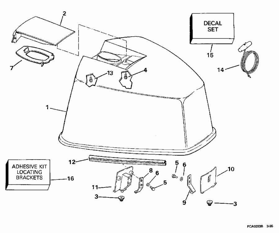 ����� EVINRUDE E100WTXEUA 1997  - gine ������ - gine Cover