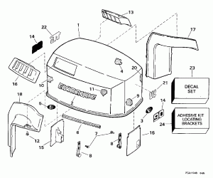 ������ ��������� (�����) - Evinrude (Engine Cover - Evinrude)