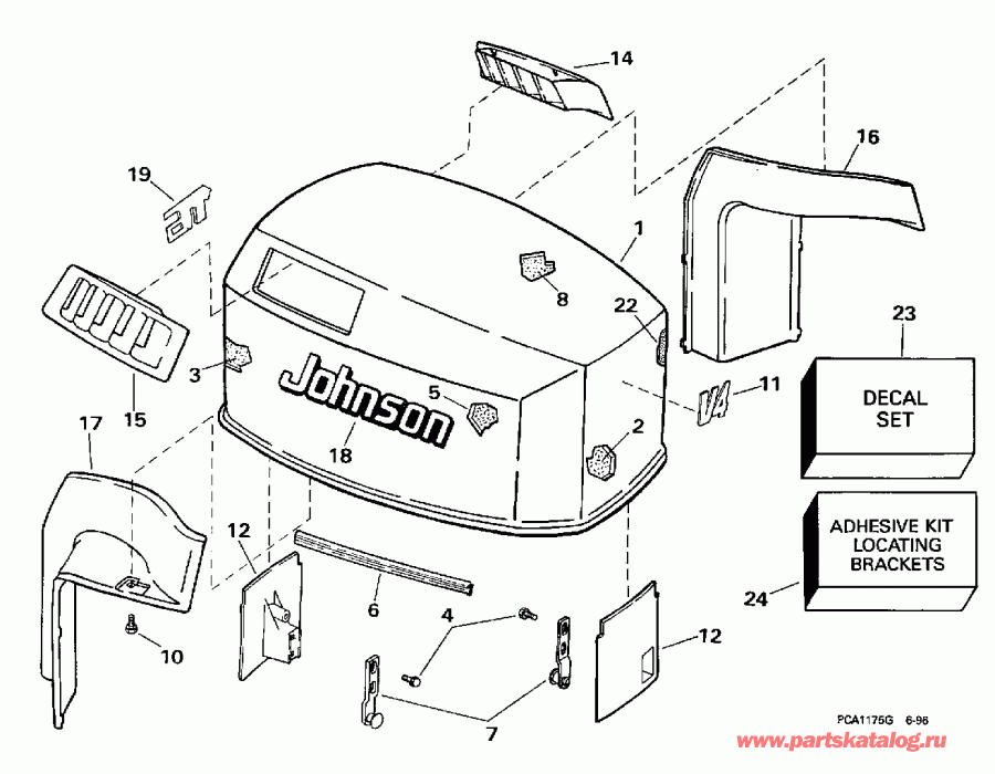 ��������� �������� ����� Evinrude E115ELEUC 1997  - Johnson / Johnson