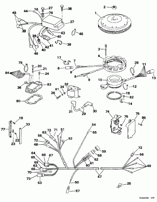 �������� ����� EVINRUDE E115JLEUM 1997  - nition System