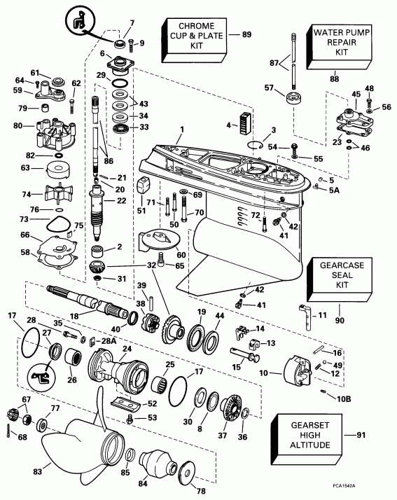 ��������� ����� EVINRUDE E150ILEUC 1997  - �������� Rotation -- Il Models /  Standard Rotation -- Il Models