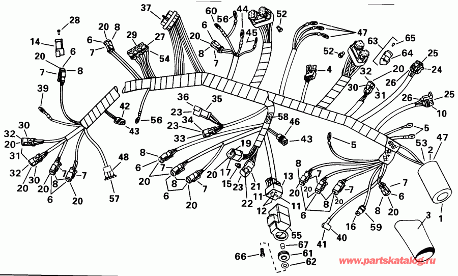 �������� ��������� ����� EVINRUDE E150ILEUC 1997  - tor ������ Assembly