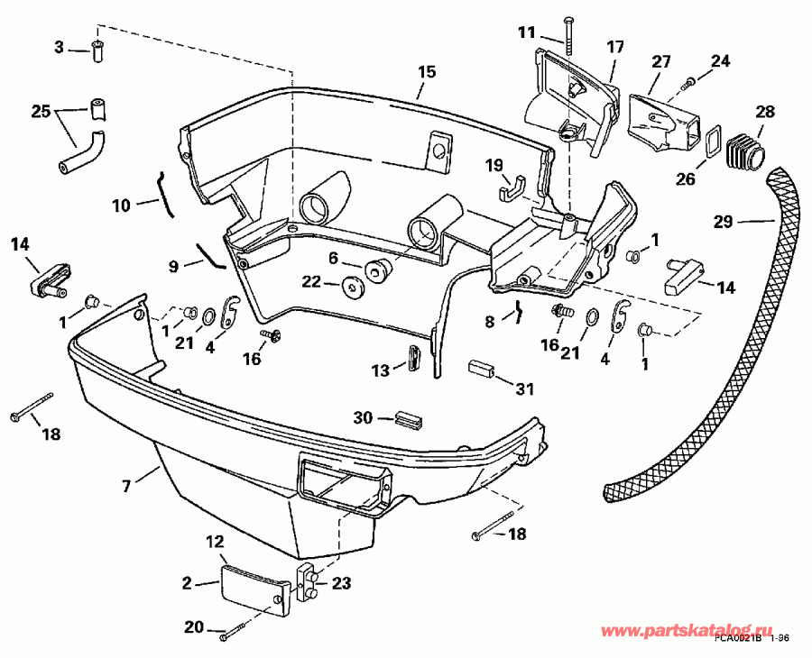 �������� ����� ������� E150JLEUE 1997  - wer ������ ��������� (�����) - wer Engine Cover