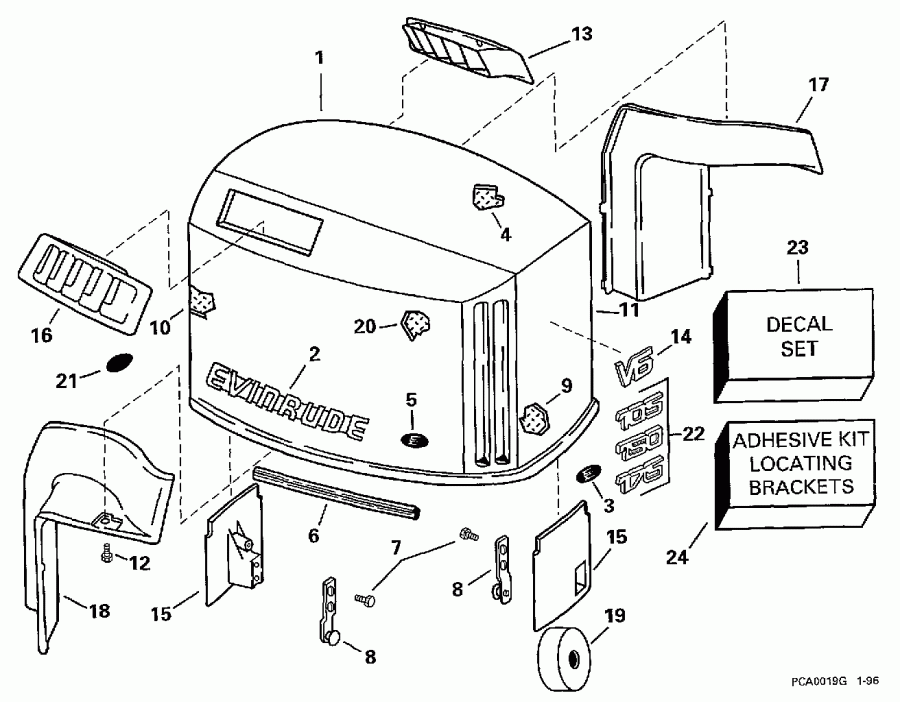 �������� ��������� ����� ������� E150NXEUE 1997  - Evinrude