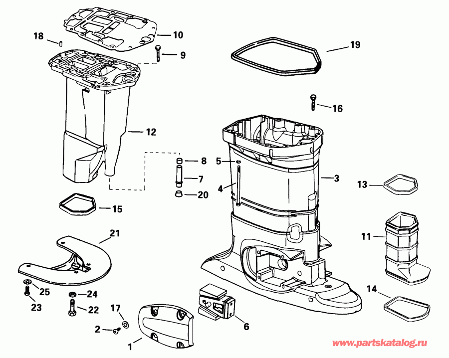  EVINRUDE E150PLEUC 1997  - haust Housing / haust 