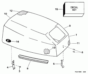 ������ ��������� (�����) - Evinrude (Engine Cover - Evinrude)