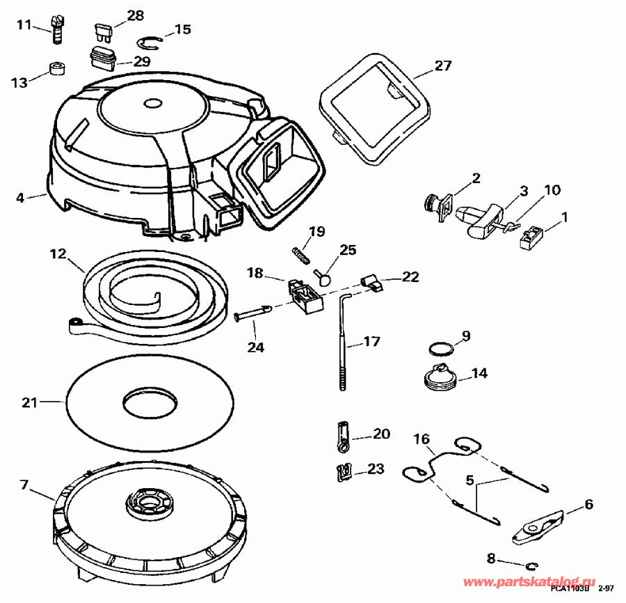 ��������� ��������� Evinrude E15FKEUA 1997  - wind Starter