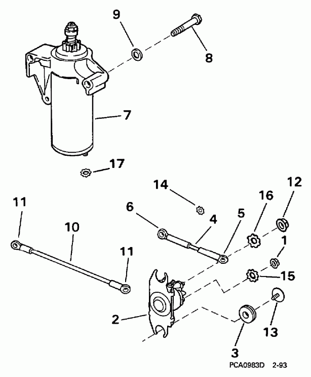  EVINRUDE E15RLEUC 1997  - arter Motor & Solenoid - arter Motor & Solenoid