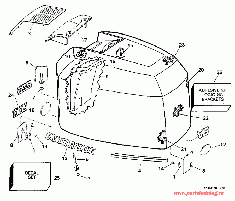 ��������� Evinrude E200CXEUA 1997  - Evinrude - 200stl, 225stl / Evinrude - 200stl, 225stl