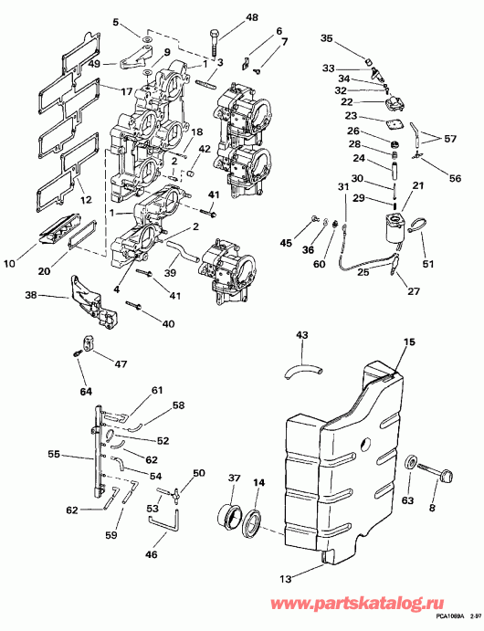  EVINRUDE E200CXEUA 1997  - take ��������� / take Manifold