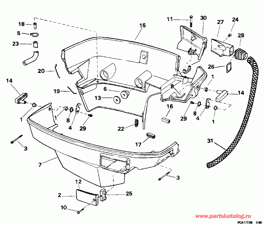 �������� ��������� ����� ������� E200TXEUA 1997  - Johnson - 200sl, 200stl, 225stl - Johnson - 200sl, 200stl, 225stl