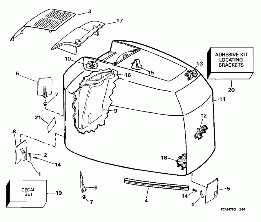 ����� ������� E225CZEUD 1997  - Evinrude - 200tx, 200cx, 225 - Evinrude - 200tx, 200cx, 225