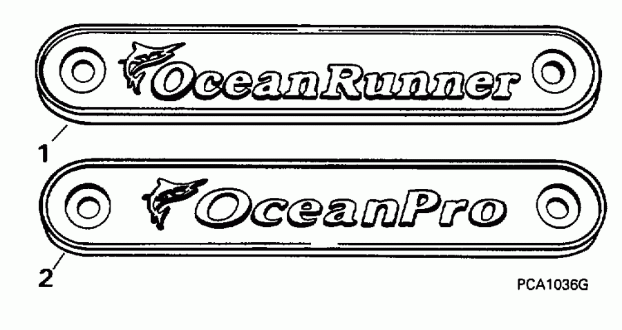  Evinrude E225TXEUD 1997  - cessory Transom Plate