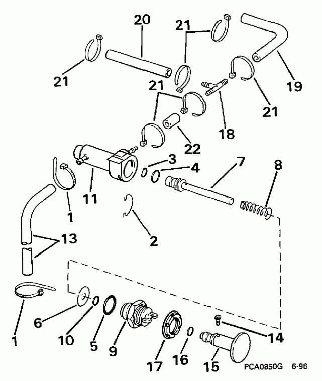    Evinrude E25RLEUM 1997  - imer System / imer System
