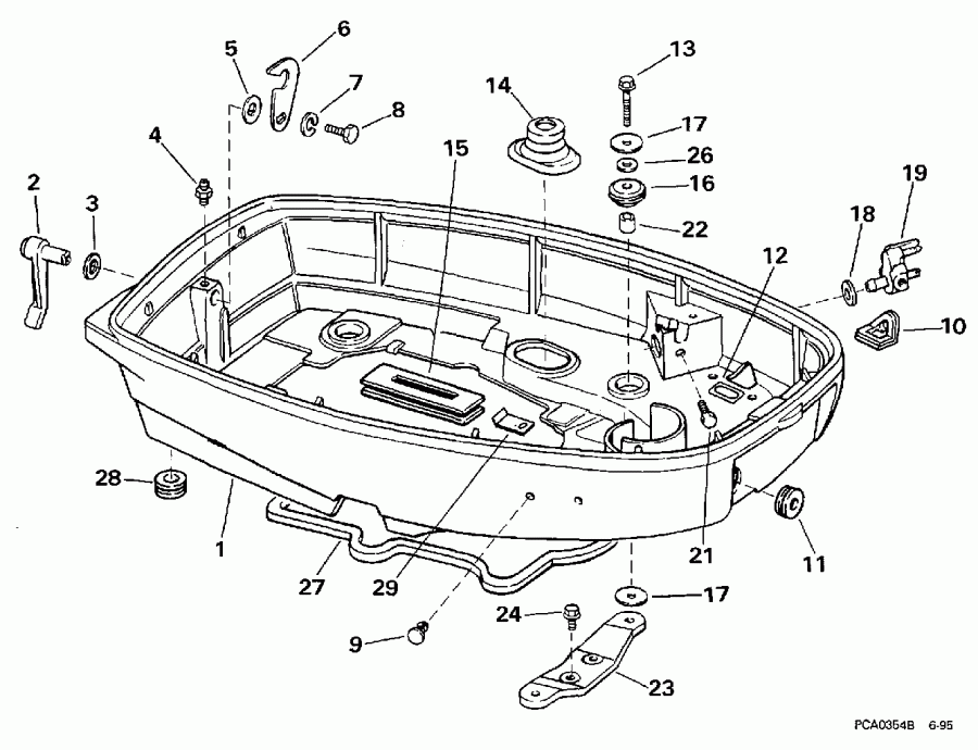 �������� ��������� ����� ������� E25RWLEUR 1997  - wer Engine Cover