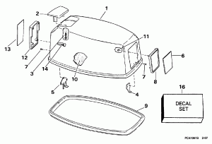 ������ ��������� (�����) - Johnson (Engine Cover - Johnson)