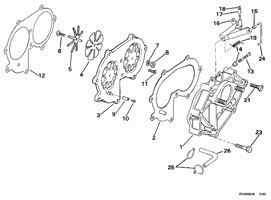�������� ��������� ����� EVINRUDE E25TELEUM 1997  - take Manifold
