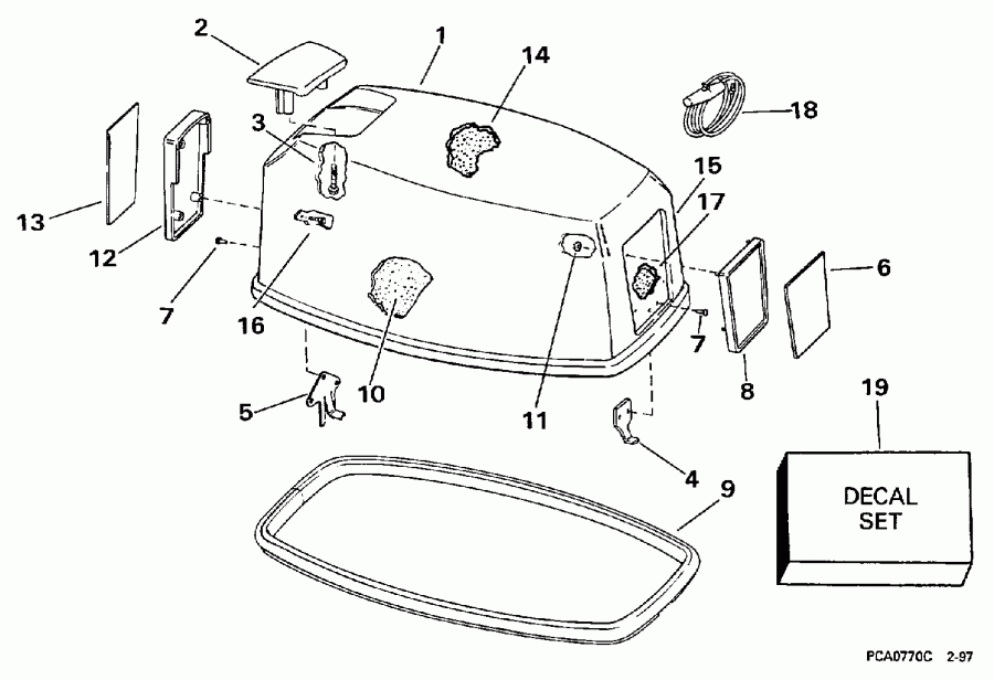 ��������� �������� ����� Evinrude E30EEUD 1997  - Johnson
