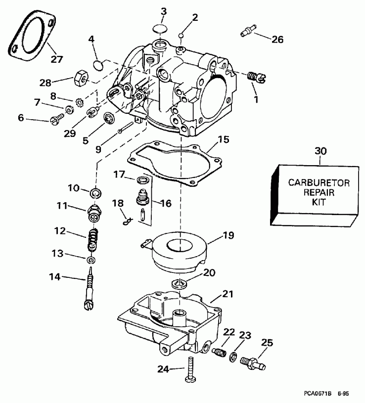  EVINRUDE E30TEEUD 1997  - 25 H.p. - 25 H.p.