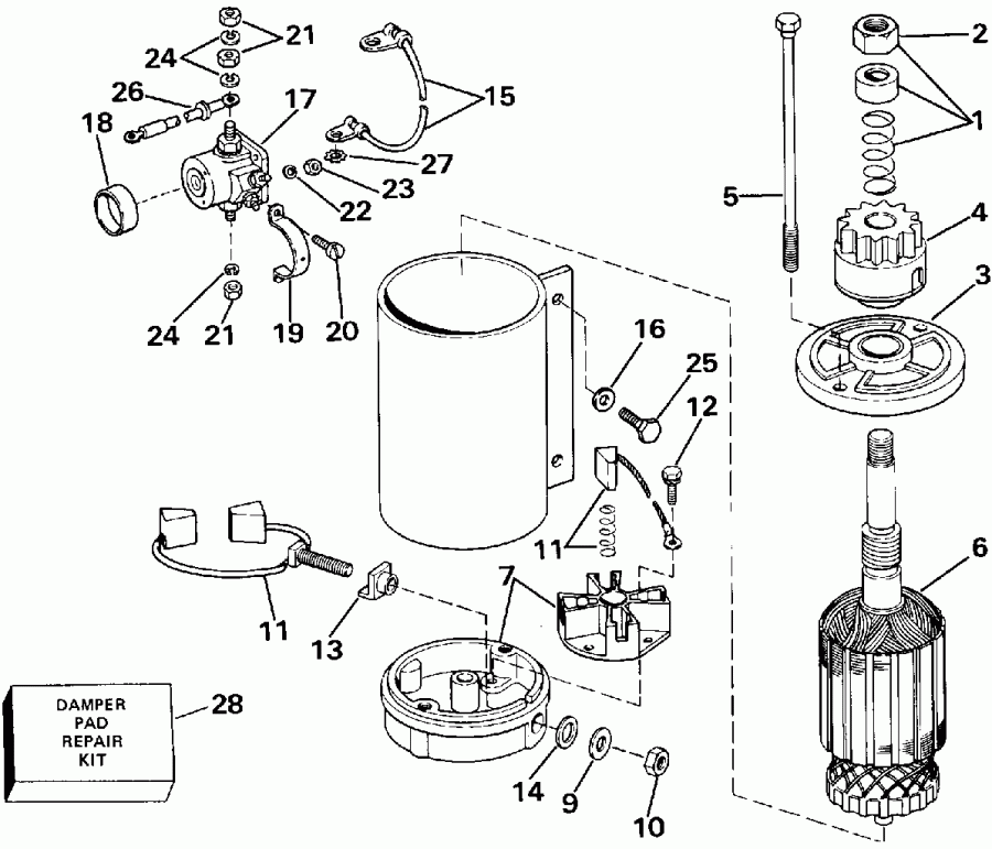 ��������� �������� ����� Evinrude E30TEEUD 1997  - ankshaft & Piston