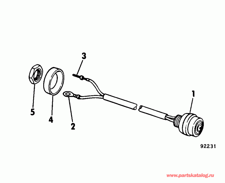 ��������� �������� ����� EVINRUDE E30TELEUD 1997  - ectric Starter & Solenoid