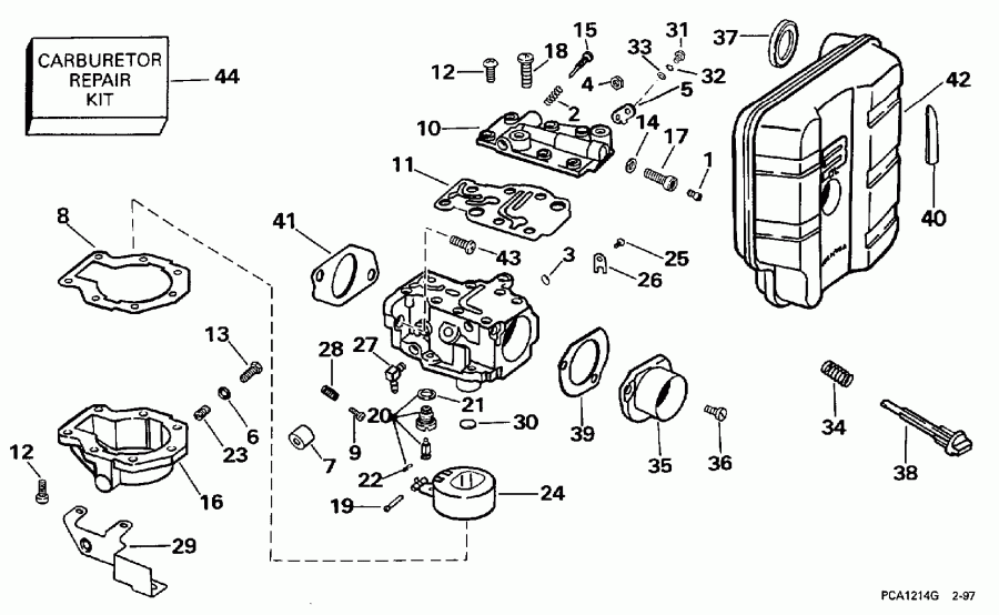   Evinrude E35TKLEUR 1997  - 25 H.p.