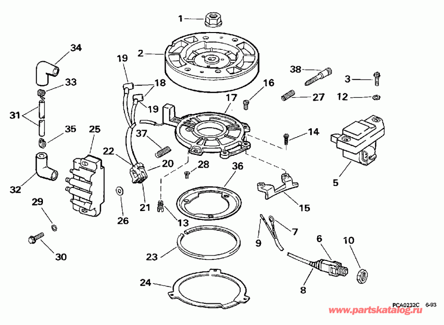 ��������� �������� ����� Evinrude E3REUC 1997  - nition