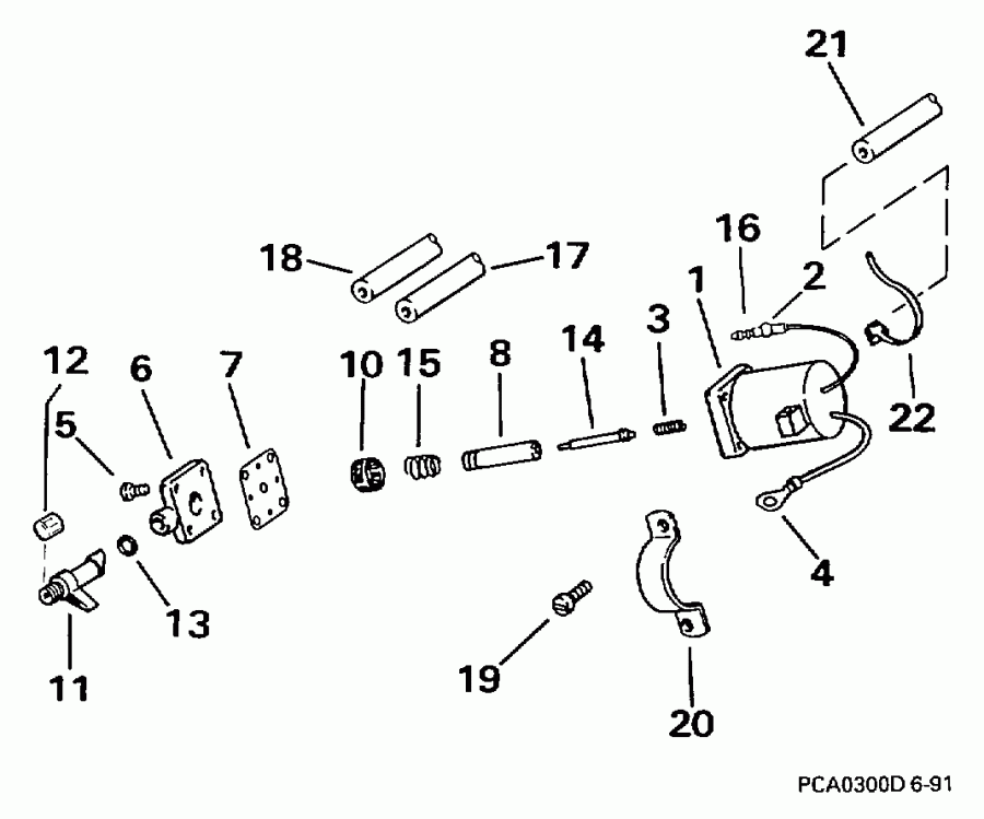 �������� ��������� ����� Evinrude E40ELEUC 1997  - Electric Start