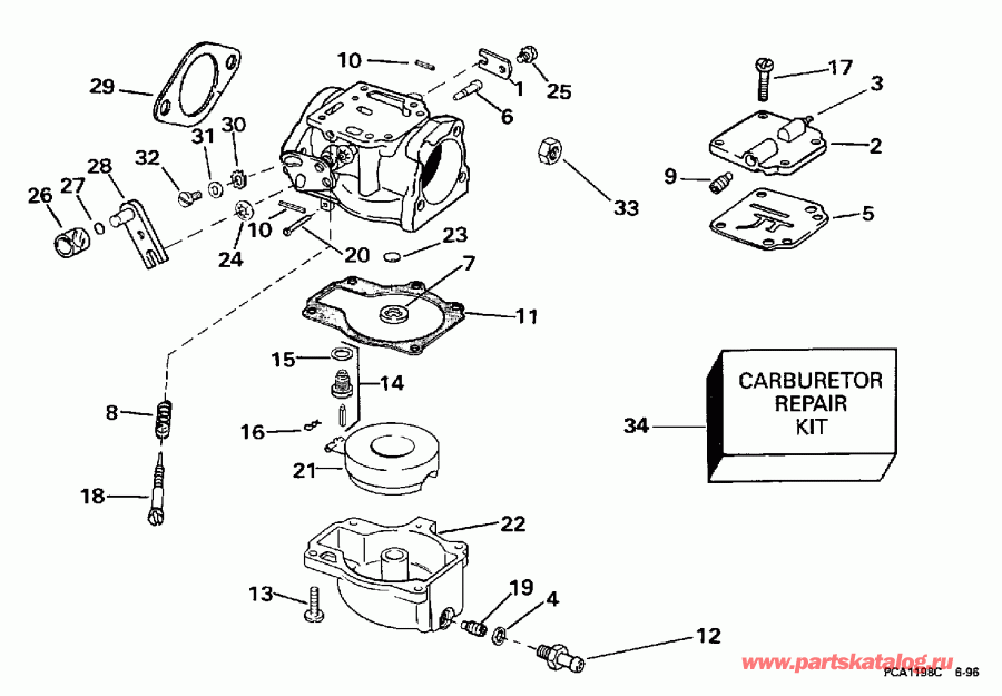 ��������� ������� E40JREUR 1997  - rburetor