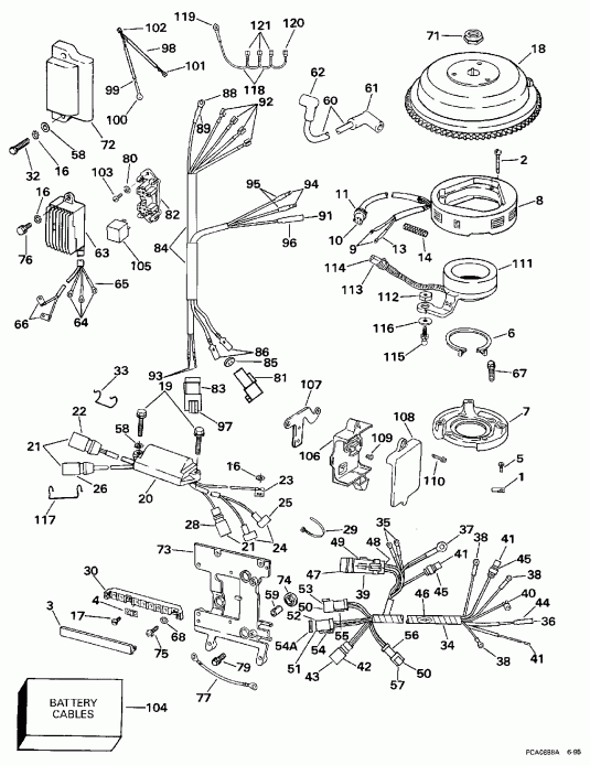 �������� ����� Evinrude E40TELEUC 1997  - 40-50 Electric Start / 40-50 Electric Start