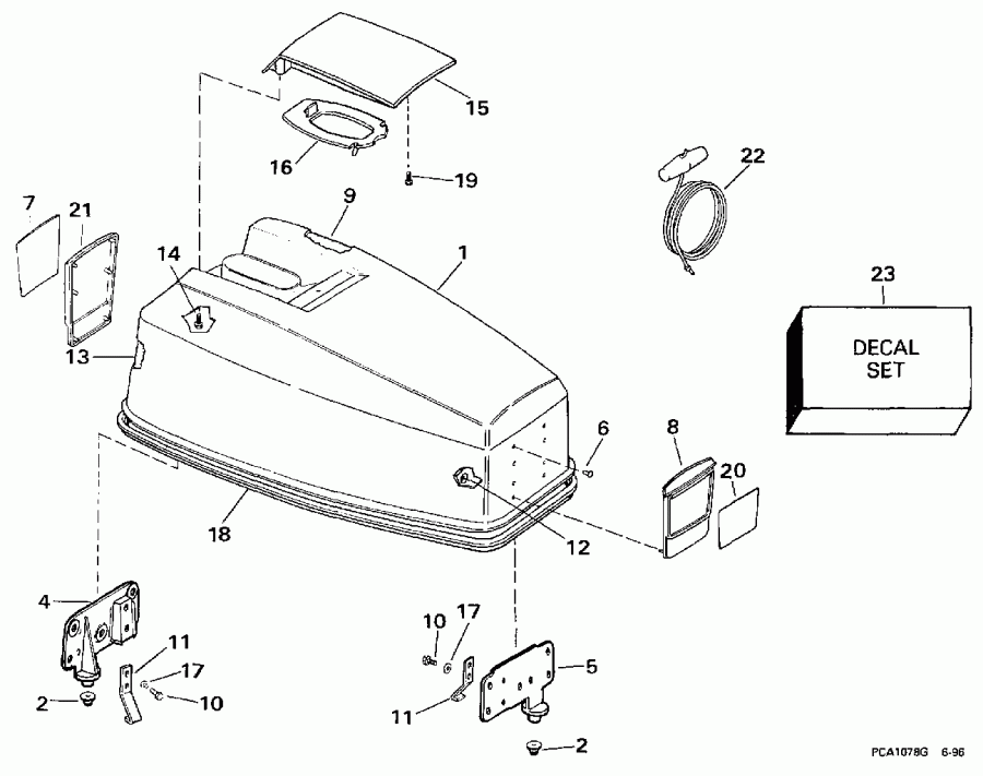 �������� ����� ������� E40TTLEUC 1997  - Johnson - Electric Start Only