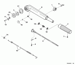  ( ) (Tiller Arm)