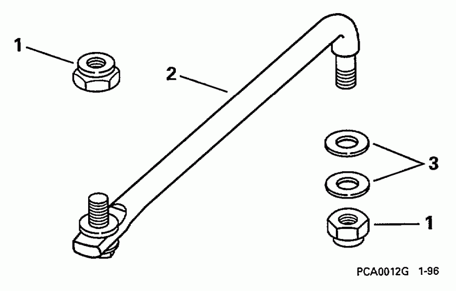     E50ELEUR 1997  - eering Link Kit With Trim & Tilt / ee  Kit With Trim & Tilt