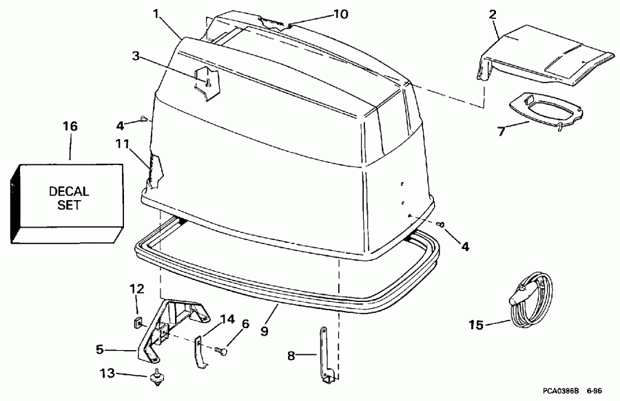 ��������� �������� ����� Evinrude E50TTLEUR 1997  - Johnson