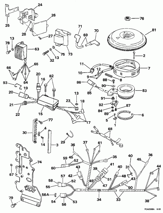 �������� ��������� ����� EVINRUDE E50TTLEUR 1997  - nition System / nition System