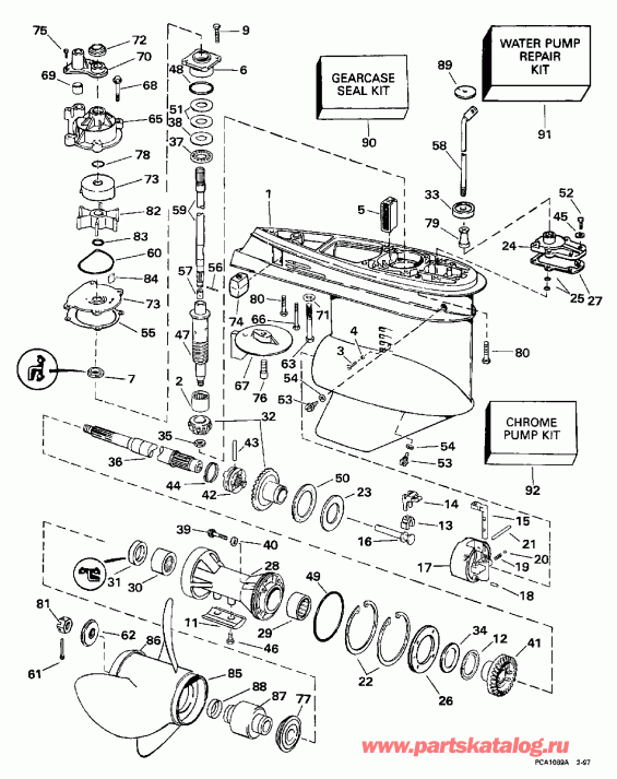 ����� Evinrude E90TSLEUA 1997  - arcase