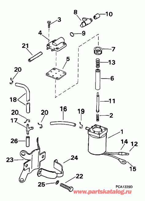 �������� ����� Evinrude HE10FOLEUR 1997  - ectric Primer System