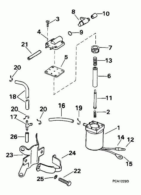 ��������� ����� Evinrude HE10FTEUR 1997  - ectric Primer System