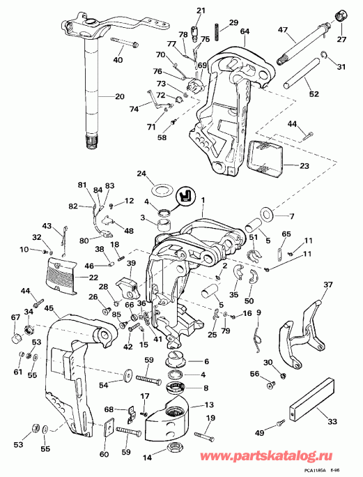 �������� ����� EVINRUDE HE115SLEUA 1997  - dsection - dsection