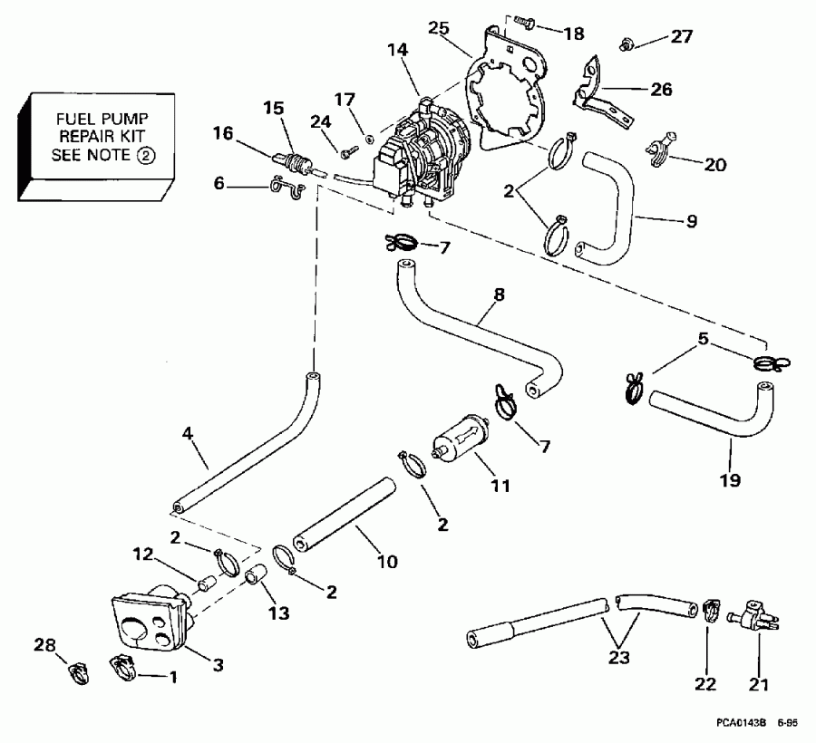 �������� ��������� ����� Evinrude HE130CXAUM 1997  - el Pump - el �����