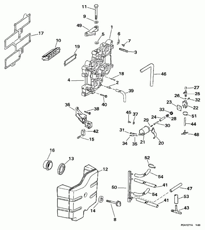��������� ��������� EVINRUDE HE130CXAUM 1997  - take ��������� - take Manifold